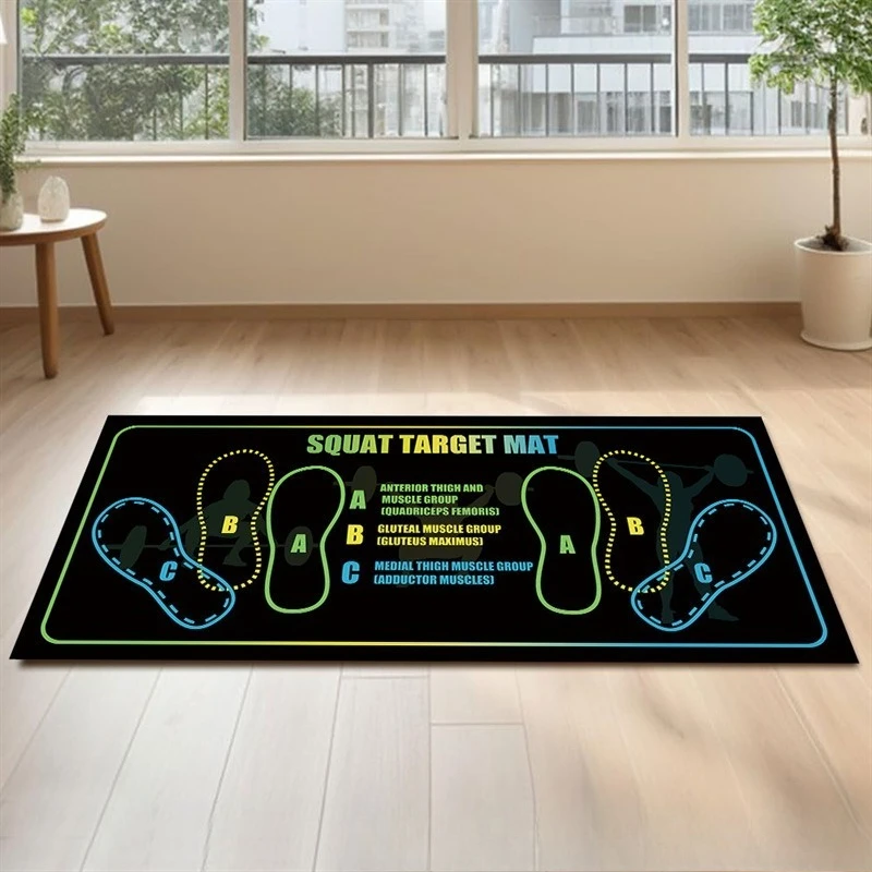 1 pz Diatome Fango Squat Tappetino Squat Principianti Squat Assist Pratica Tappetino Sporco e antiscivolo Isolamento acustico Squat Zerbino