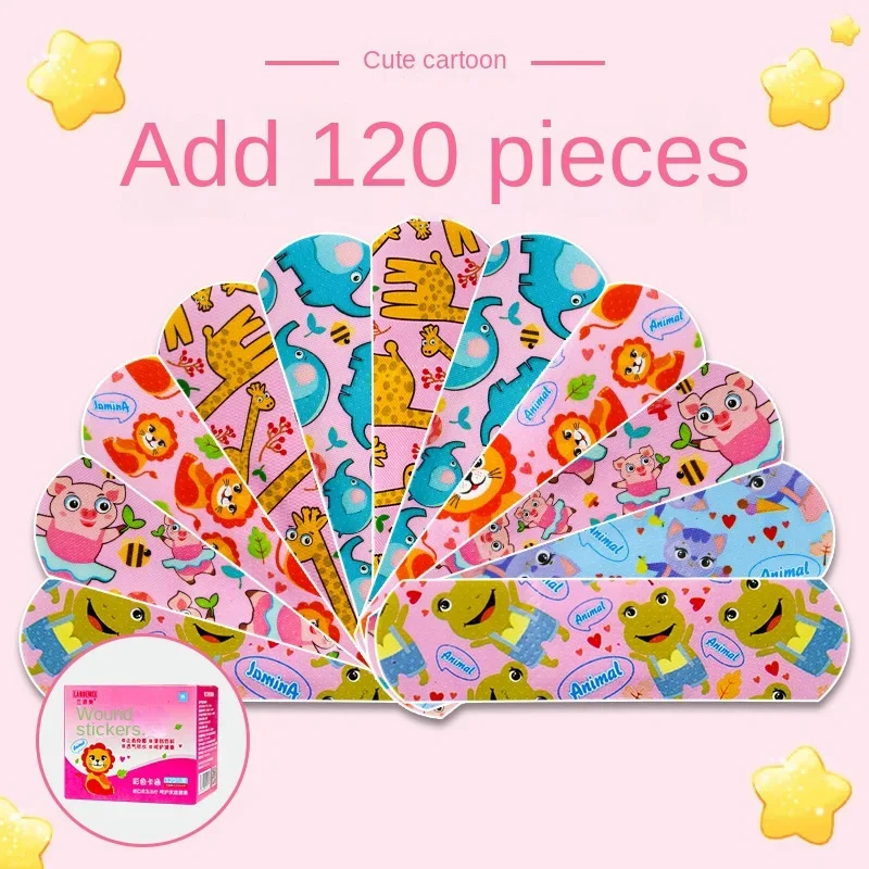 120 Pcs/box Cartoon Band-aid Cute Mini Children Breathable Waterproof Bandage Medical ok Bandages Hemostatic Patch