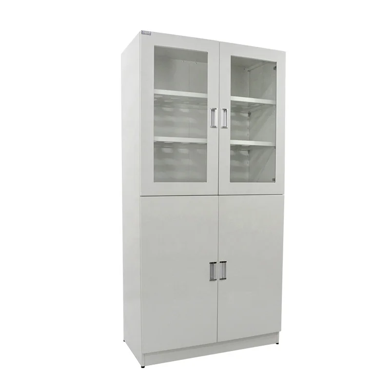 

Laboratory Metal File Cabinet with Sliding Glass Door Reagent Rack Container