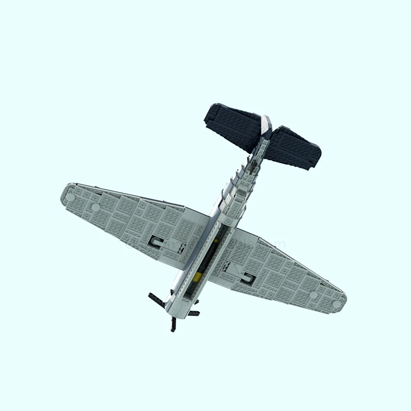 المقاتلة العسكرية MOC البحرية الأمريكية TBF منفذها اللبنات التجمع نموذج لتقوم بها بنفسك لغز الطوب جامع مجموعات اللعب