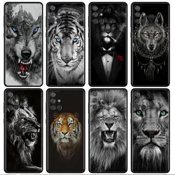 Wolf Lion Animal Case For Samsung Galaxy A54 A52 A14 5G A53 A12 A13 A71 A23 A34 A33 A21s Phone Cover