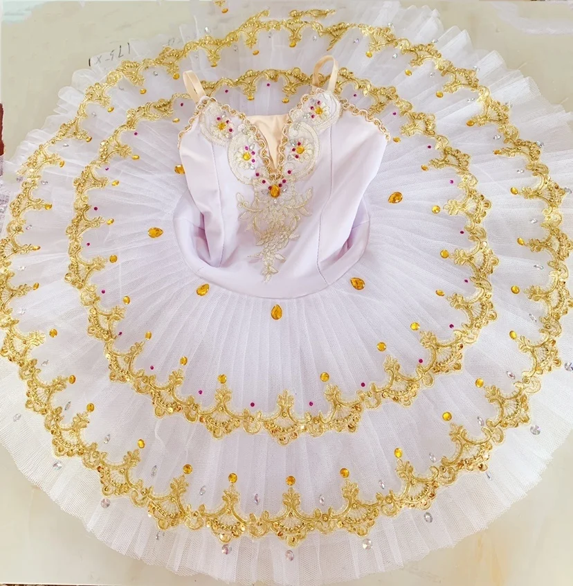 2022 Adult professional Ballet Tutu Dress show window show performance dress Sleeping Beauty pan skirt Children Dance Costume