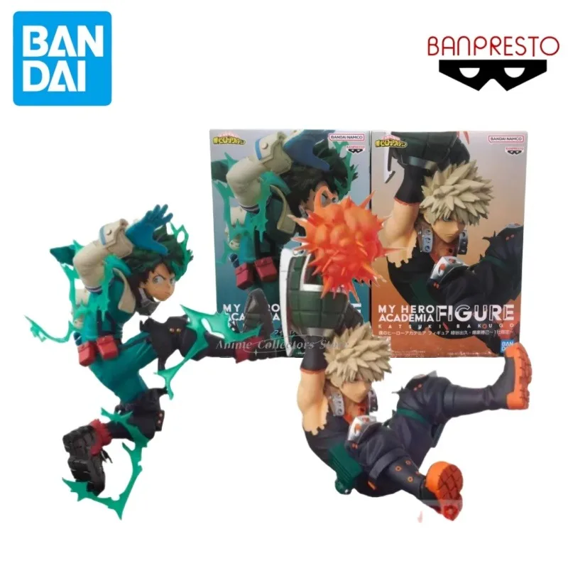 In Stock Banpresto My Hero Academia FIGURE Midoriya Izuku Bakugou Katsuki Anime Model Ornament Figure Toys for Kids Gift