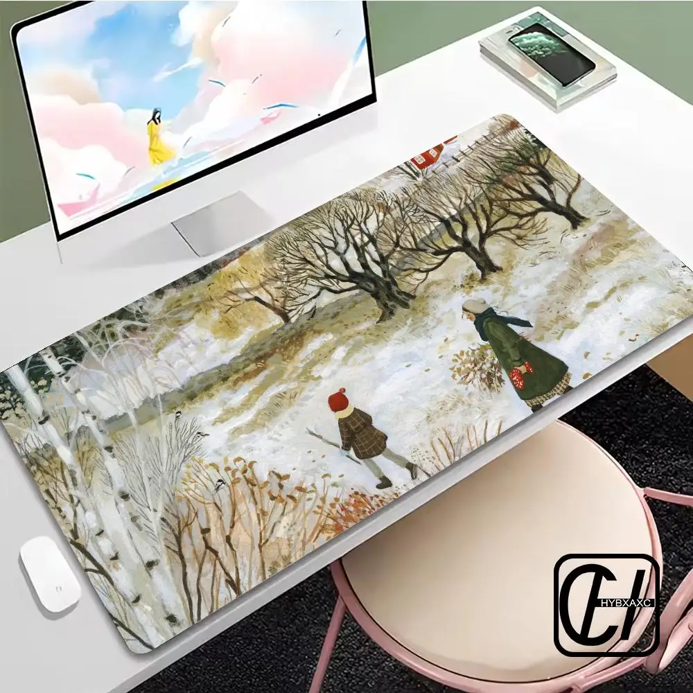 

Picture Book Style Children's Story Mouse Pad large keyboard mouse desk pad non-slip rubber gaming mouse pad laptop mouse carpet