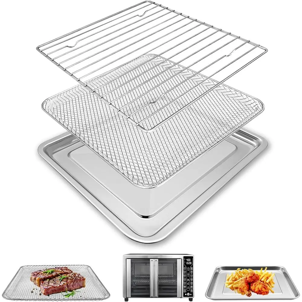 Toaster Oven Replacement Parts, Air Fryer Accessories, 17 Cooking Presets, 1700W Digital Air Fryer Oven, 24L Capacity