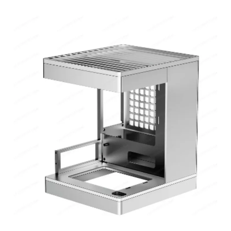 Aluminum Alloy S1 Mini Case, ITX Small Form Factor PC Chassis with Sea View Design