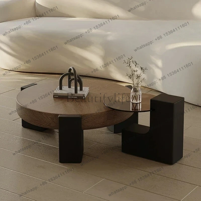 

Italian Type Minimalism Coffee Table Designers Nordic Luxury Wooden Coffee Table Tea Sofa Side Home Furniture Stolik Kawowy F