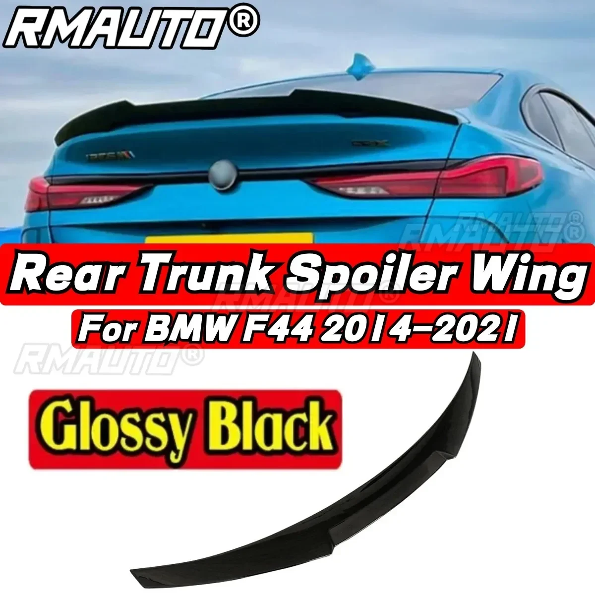 

For BMW 2 Series 4-door F44 218i 220d Rear Spoiler Wing M4 Style Exterior Part Car Rear Trunk Spoiler Car Accessories