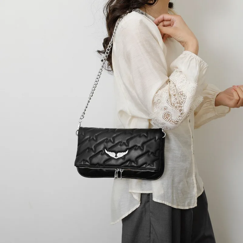 Stilvolle Wickeltasche, einzigartige Clutch, Mini-Umhängetasche für Partys, Shopping, Freizeit und den Alltag.