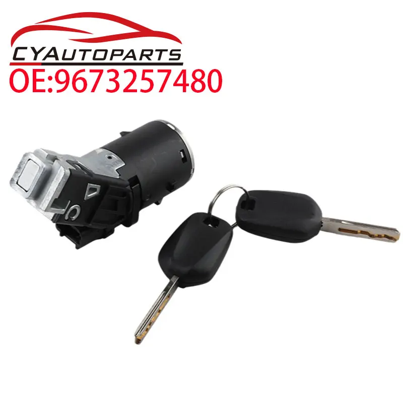 Nuevo Cable de bloqueo de interruptor de encendido con 2 llaves para Peugeot 208 2008 308 3008 Expert Vauxhall 9673257480 36454600 36454630