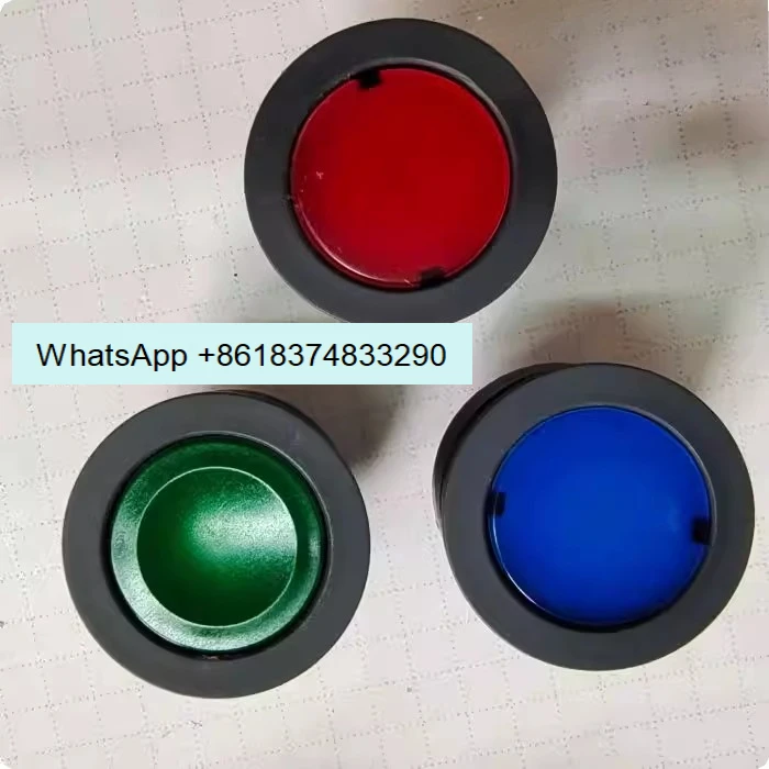 Shili High Push Button Switch Circular Self-Resetting RXJT Flat Self-Resetting Hole Size 22mm, Color Optional