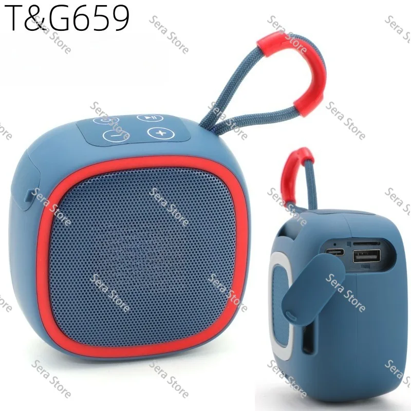 TG659 Bluetooth Speaker Portable Gift Mini Card Subwoofer Wireless Outdoor Bluetooth Speaker