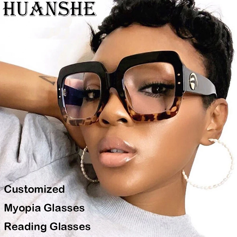 New Luxury Lightweight Large-Frame Anti-Blue-Light Glasses For Ladies Casual And Artistic Vintage Flower Glasses, Myopia Glasses