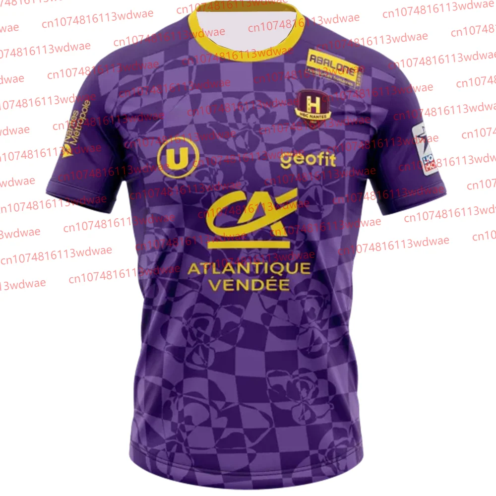 Camiseta para hombre 26 Francia HBC Nantes camiseta de balonmano ropa deportiva para niños jóvenes uniforme de entrenamiento balonmano Kit de camiseta de balonmano transpirable