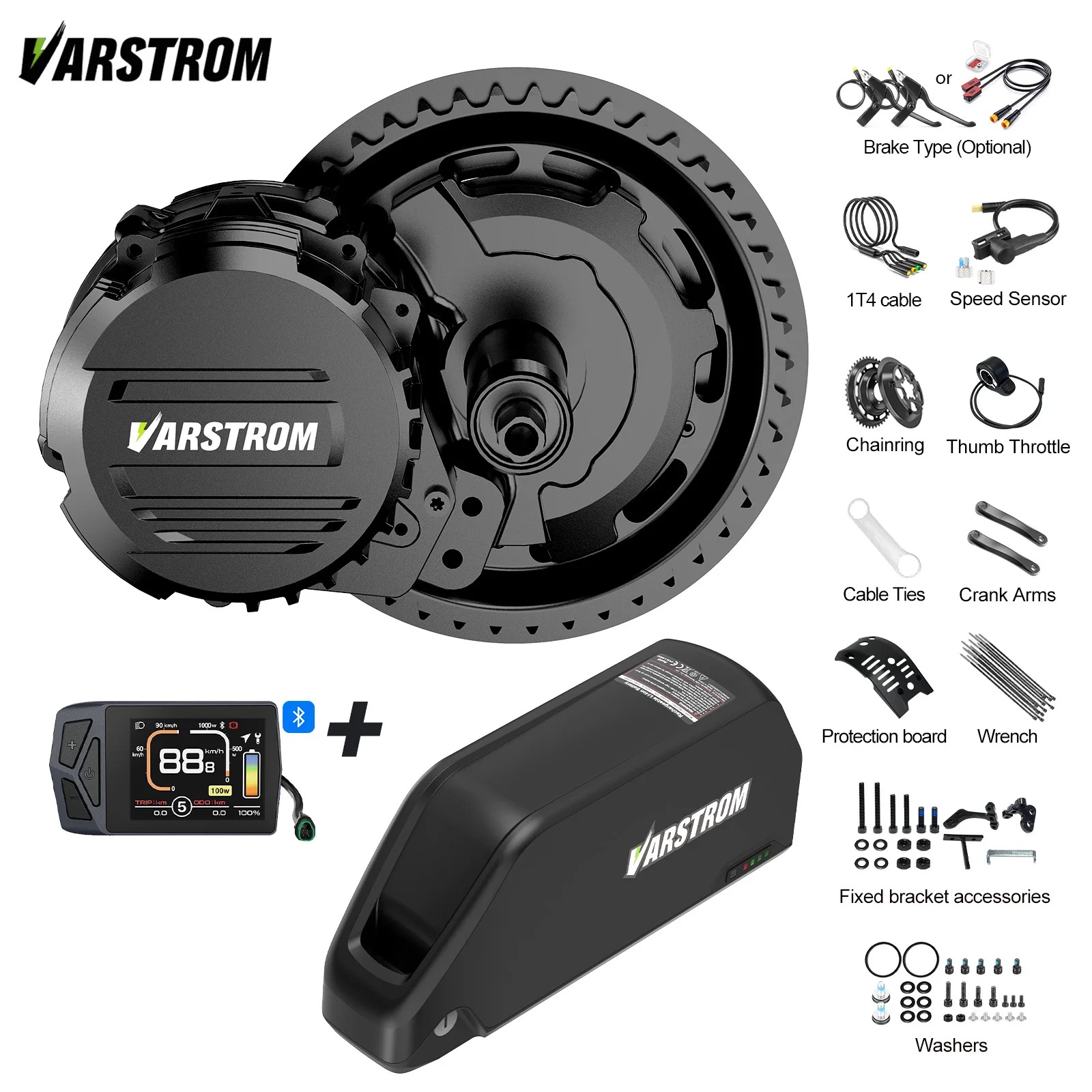 [EU Direktversand] TSDZ16 48V 1000W Elektrofahrrad Mittelmotor Umbausatz für BB-Größe 68-73mm MTB Mountainbike 60KM/H Geschwindigkeit