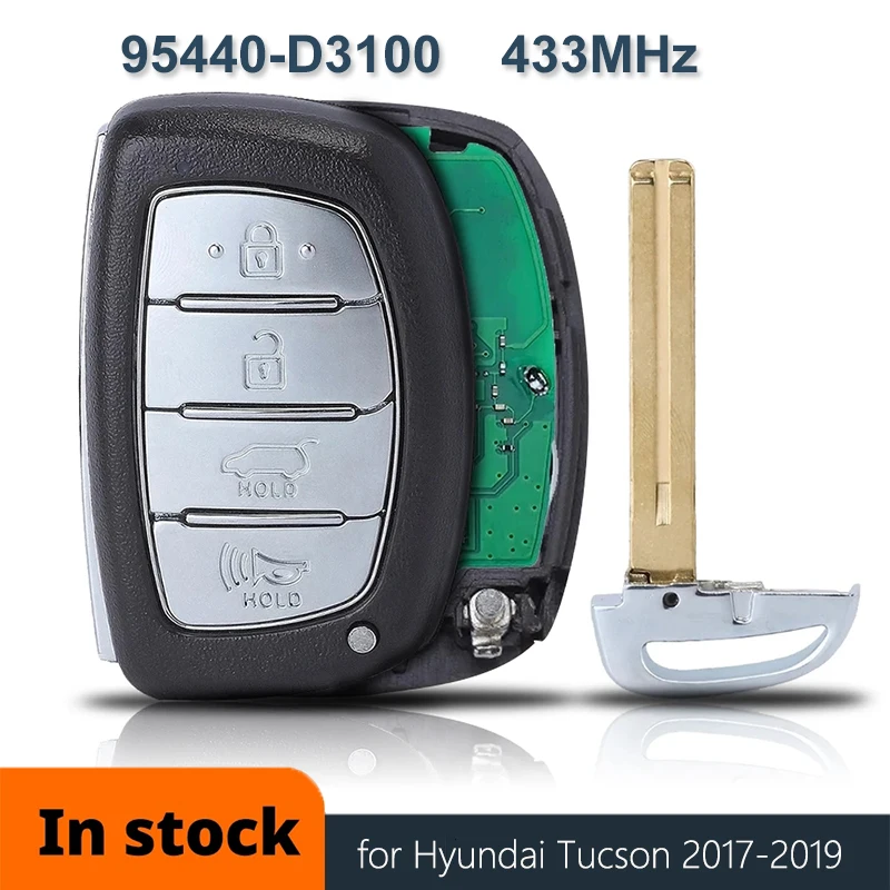KEYDIY 433MHz ID47 Smart Car Key Keyless Fob For Hyundai Tucson 2016 2017 TQ8-FOB-4F07 P/N: 95440-D3100 95440 D3100