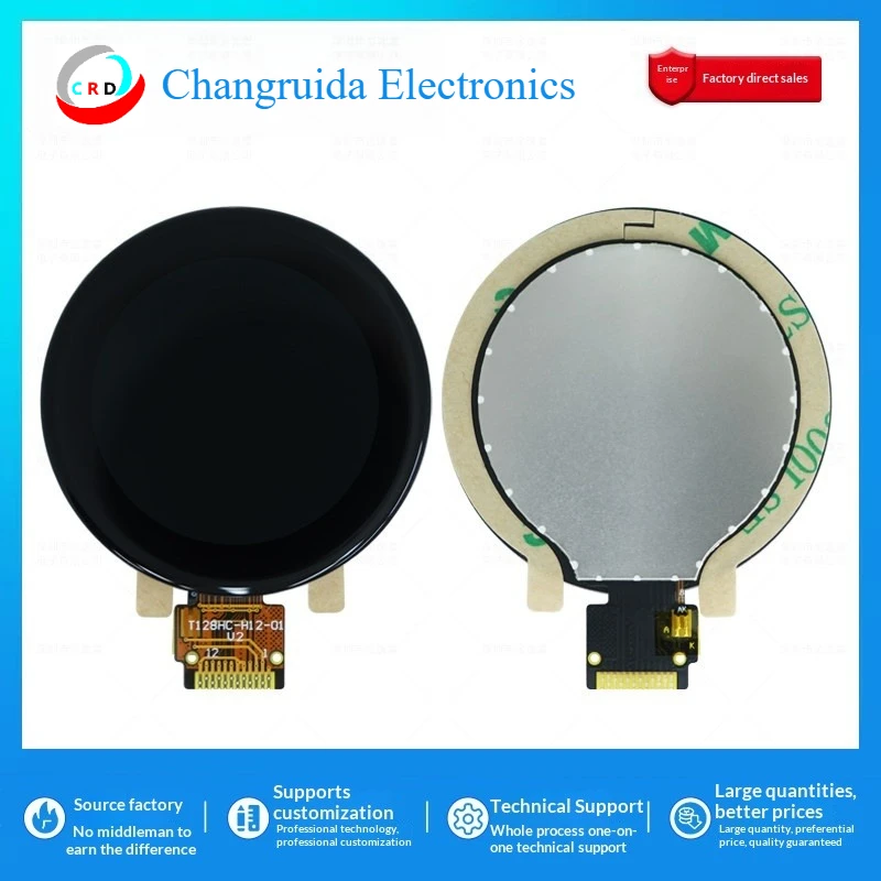 

1.28-inch TFT LCD Screen GC9A01 Small Display 240x240 Round SPI Color