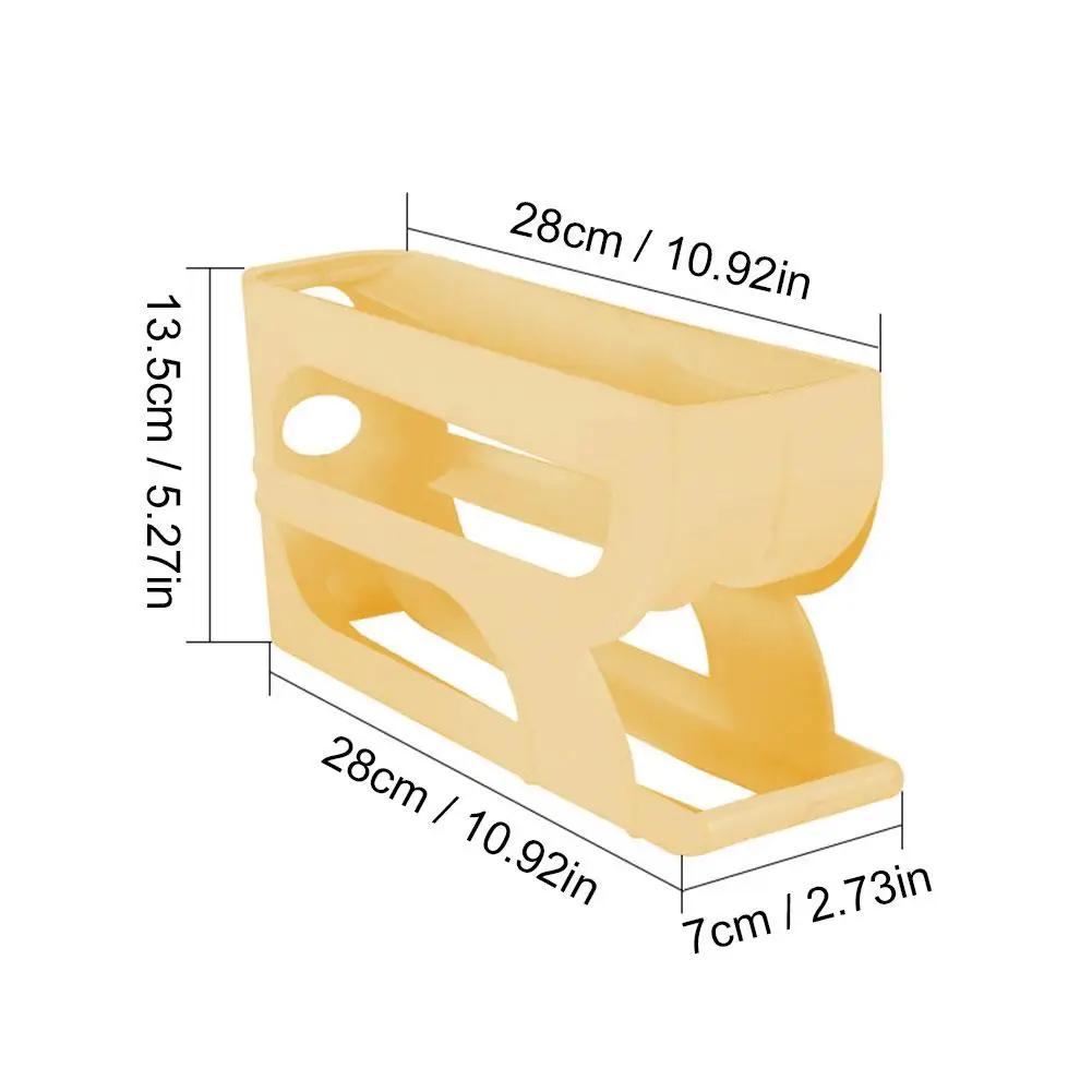 Slide Egg Storage Box Refrigerator Side Door Egg Tray Refrigerator Side Large Capacity Space Saving For Kitchen Egg Storage Box