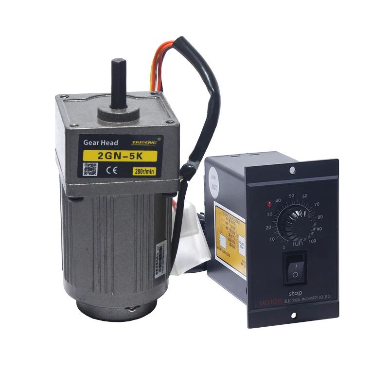 Motor de Redutor de Engrenagem ca com Regulador de Velocidade Ajustável Motor Monofásico cw Ccw 6w 220v 69415rpm 2ik6gn-c 2gn15k