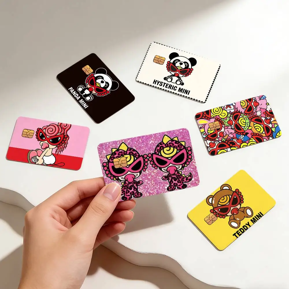 Fashion Cute H-hysteric Mini Creative Bank Card Sticker Covers Chip Cards Credit Card Skins Scratch Protection