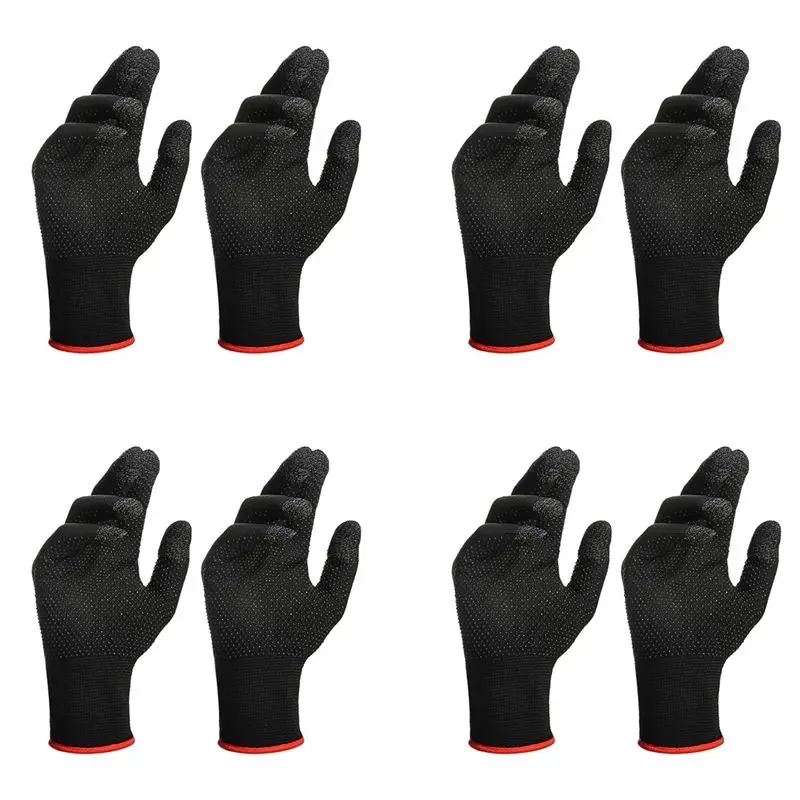 Stylish-8Pcs Game Gloves For PUBG Sweat Proof Non-Scratch Sensitive Press Screen Gaming Finger Thumb Sleeve Gloves