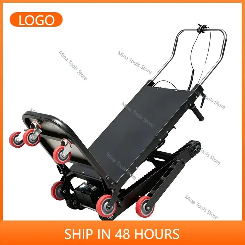 Crawler Type Electric Stair Climber Cargo Trolley for Transporting Goods Home Appliances & Furniture up and Down Stairs
