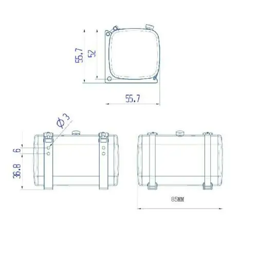 LESU-Tracteur à benne basculante pour Tamiyaya, camion 85mm, métal hydraulique, voiture précieuse B, TH04744, 1/14 RC DIY, 1 pièce