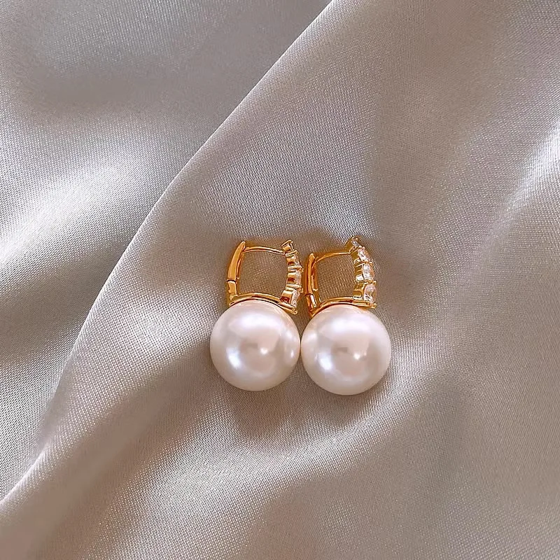 South sea gold pearl AAAA Natural Baroque round  9-10mm 10-11mm 11-12MM 12-13mm pearl Baroque sterling earrings