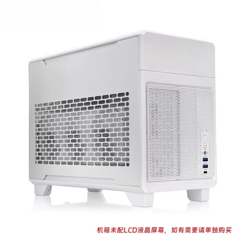 

Компьютерный компьютер Tt TR100, настольный мини-маленький корпус, конструкция с двумя кабинами, поддержка материнской платы ITX, источник питания SFX