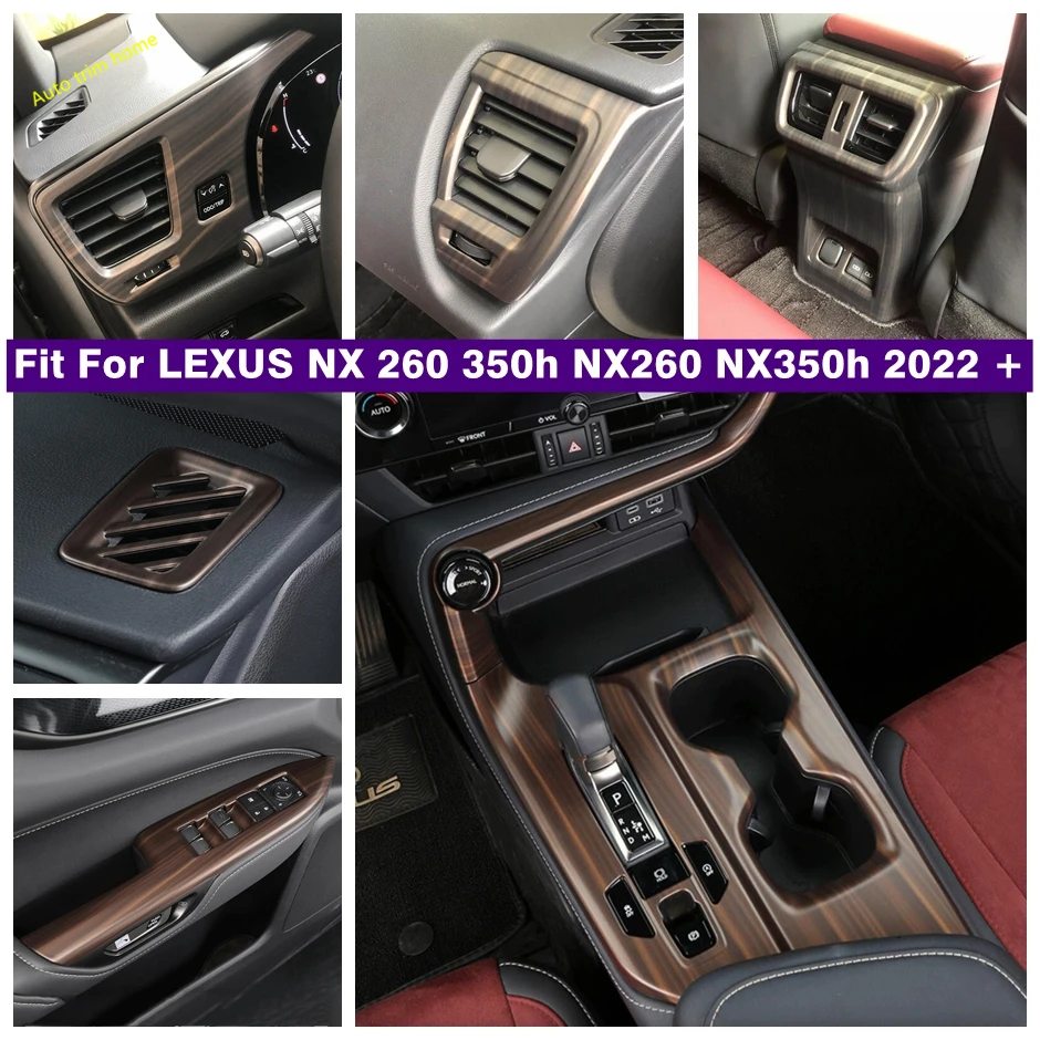 Window Lift Button Air Conditioner Vent AC Outlet Gear Shift Panel Cover Trim For LEXUS NX 260 350h NX260 NX350h 2022 2023 2024