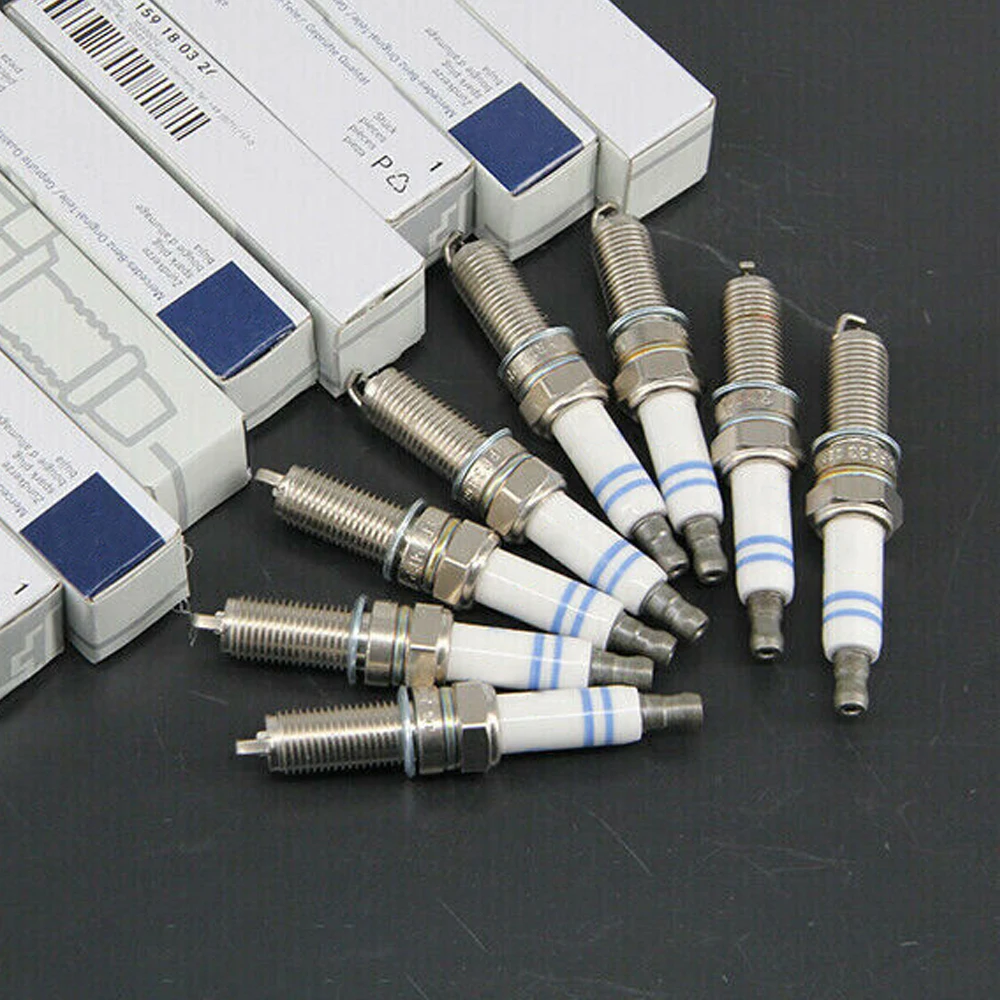 Set of 8 Spark Plugs For Mercedes-Benz W203 W204 W211 W212 W164 W221 W463 S203 S204 S211 S212 C207 C209 C216 C219 A0041591803