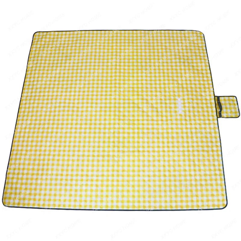 Thickened Waterproof Grass Picnic Mat Portable Moisture Proof Pad Outdoor Plus-Sized Tent Grass Mat Outing Picnic Blanket