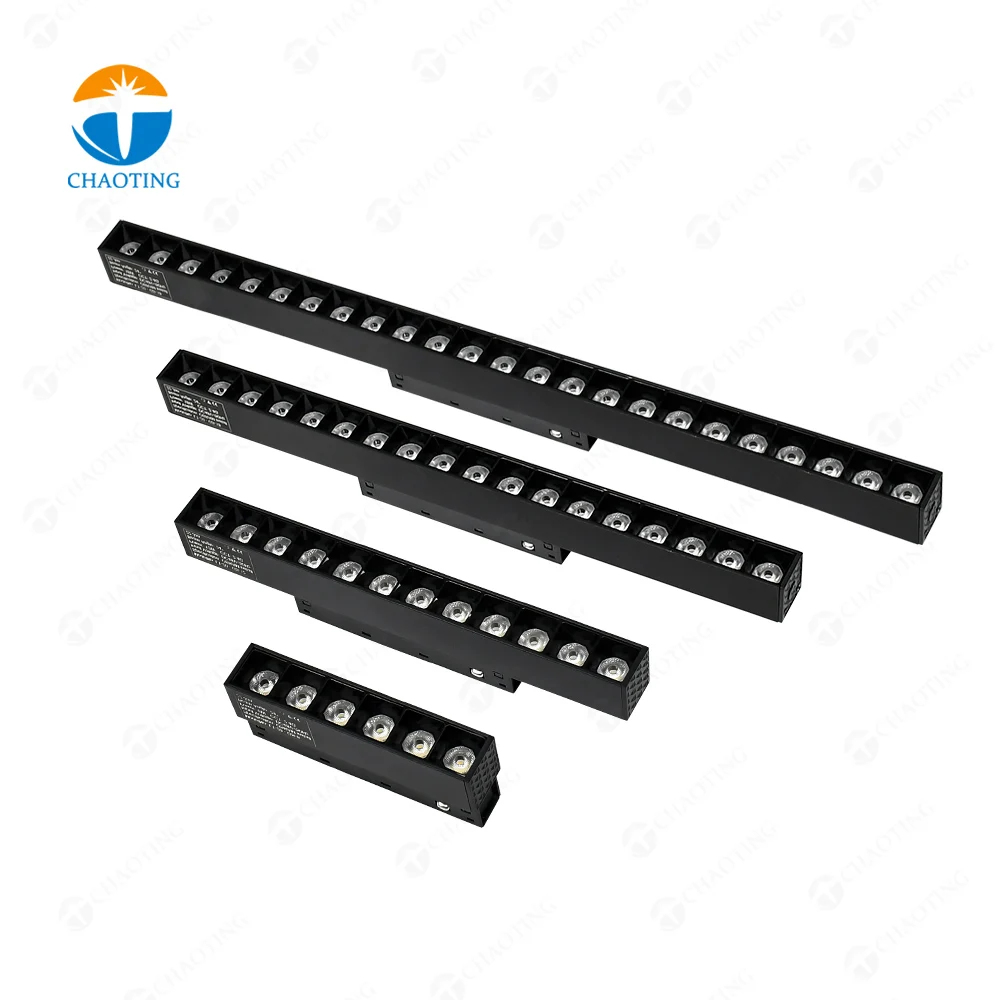 48V 20Mm Smart Tuya Wifi Cct 3000K 4000K 6000K Dimmable Led Track Lighting System Cob Linear Led Magnetic Track Grille Lights