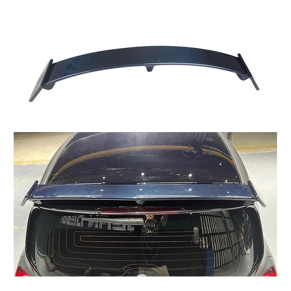 

Genuine Dry Carbon Fiber For Smart MSY Style Rear Wing Spoiler Body Kits Car Accessories Auto Parts