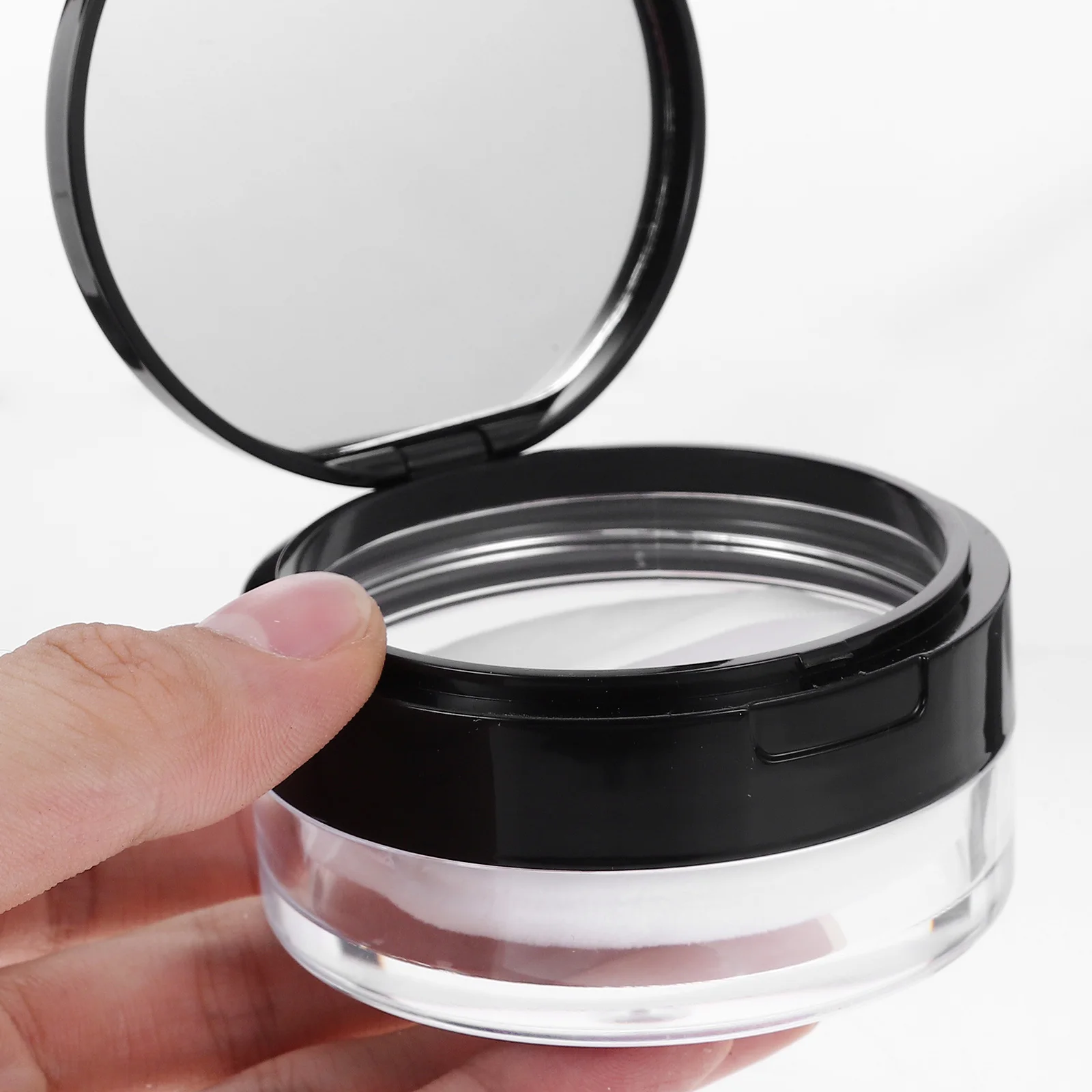 

Powder Box Empty Container with Puff Makeup Case Bulk to Go and Travel