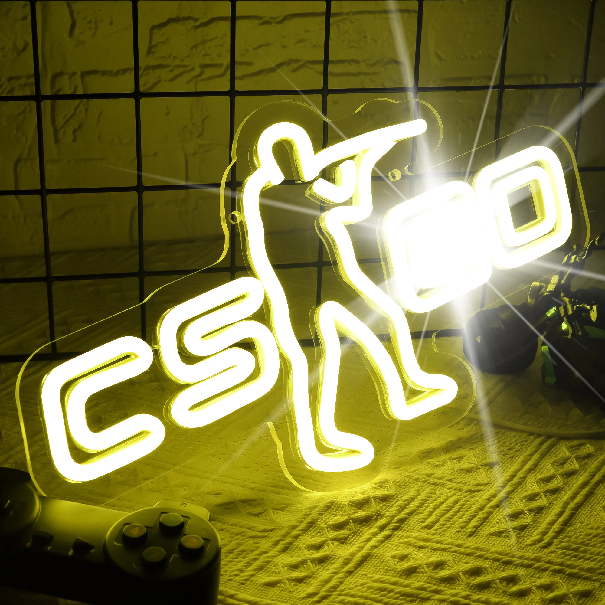 Gaming Neon Sign GameRoom Decor Game Art Light for Game Room,Man Cave Bar Party Game Signs for Men Teens Gamers