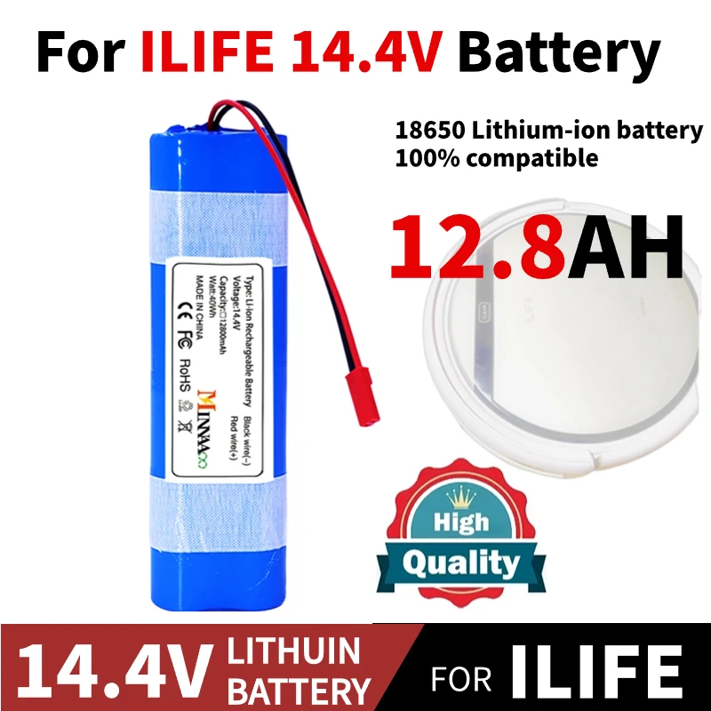 

Original Rechargeable Battery For Ilife Zaco V3s V5s V8s DF45 DF43 V3 X3 V50 V55 V5Lpro 14.4V 2600Mah Robotic Cleaner Parts