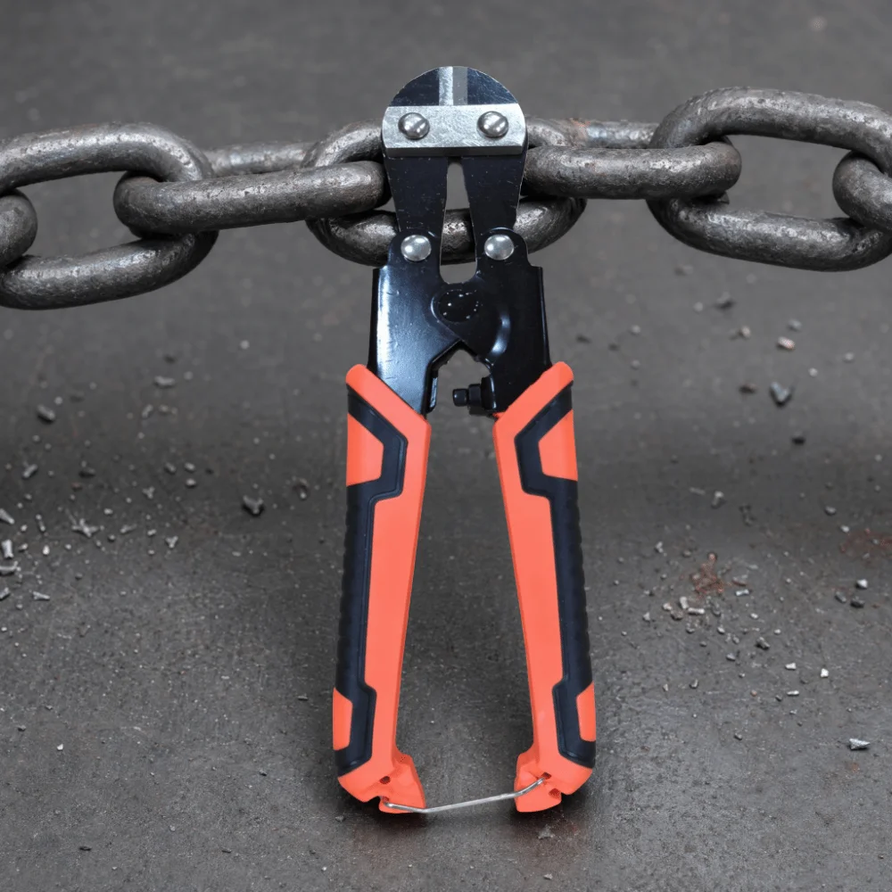 Chrome vanadium steel 8inch Bolt Cutters Non-Slip Comfort Grip Handles 8 Inch Size Heavy Duty Bolt Cutters High-Leverage Design