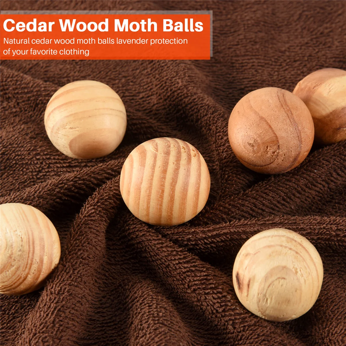 Natural Wood Balls Lavender Repellent Wardrobe Clothes Drawer