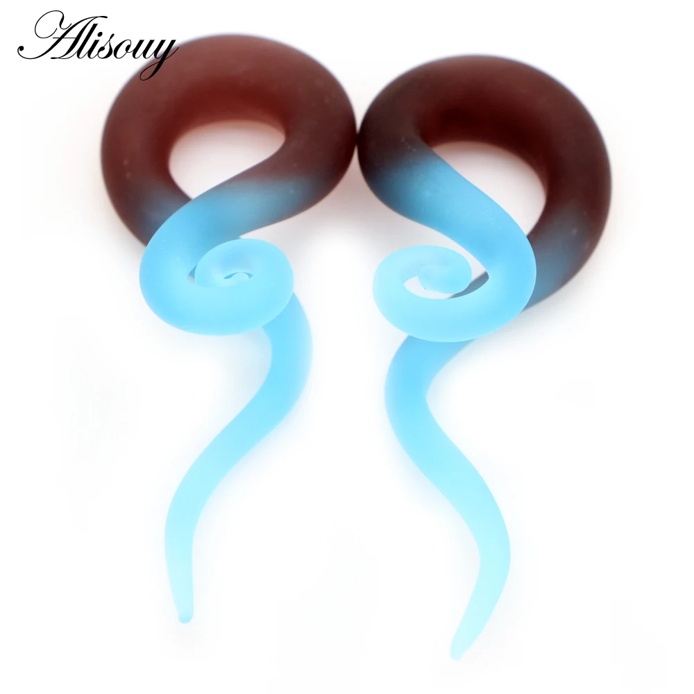 Pyrex Glass Ear Plugs Tunnel, 2pcs