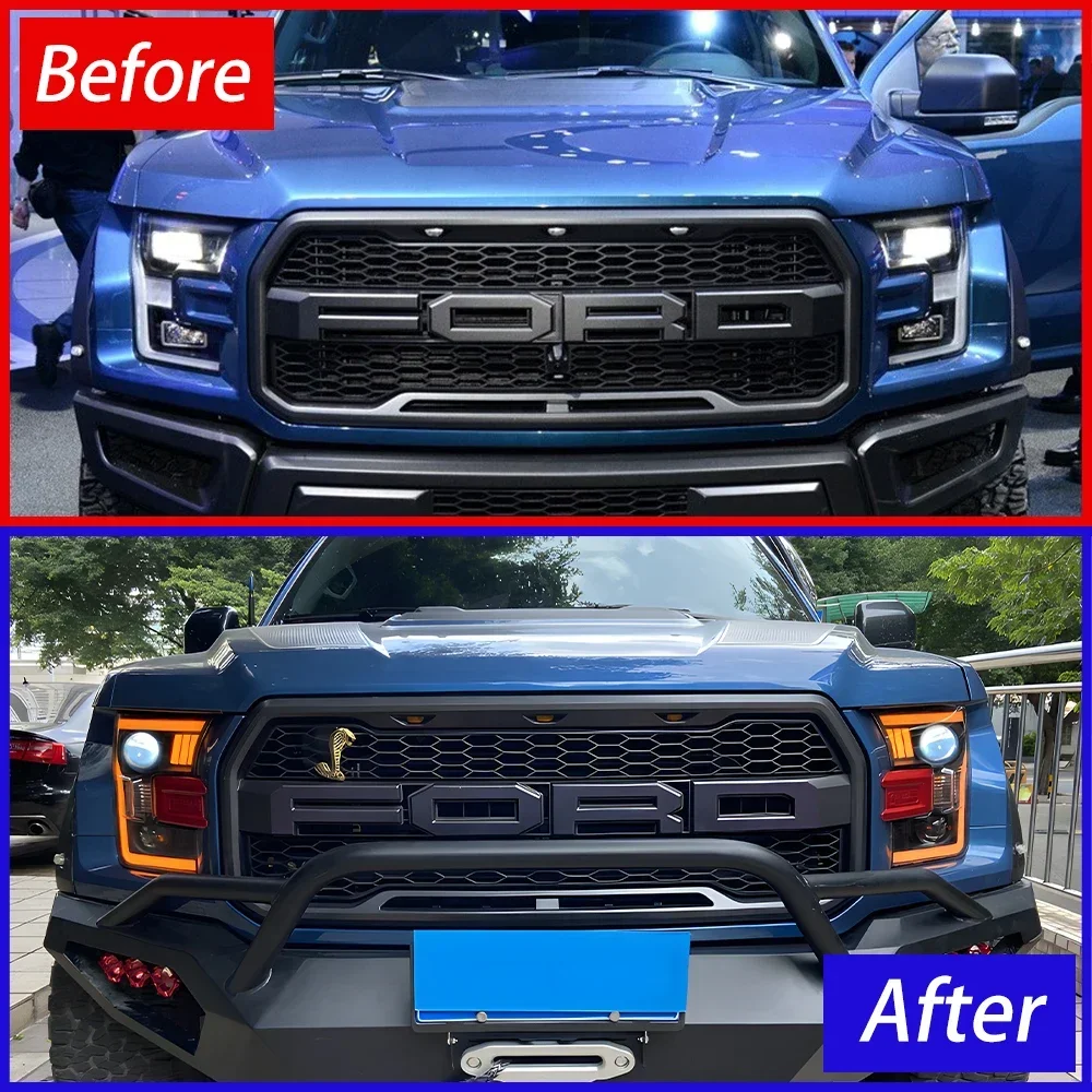 Car Front Lamps For Ford Raptor F150 2015-2017 LED Auto Headlights Assembly Upgrade High Quality Projector Lens Car Accessories