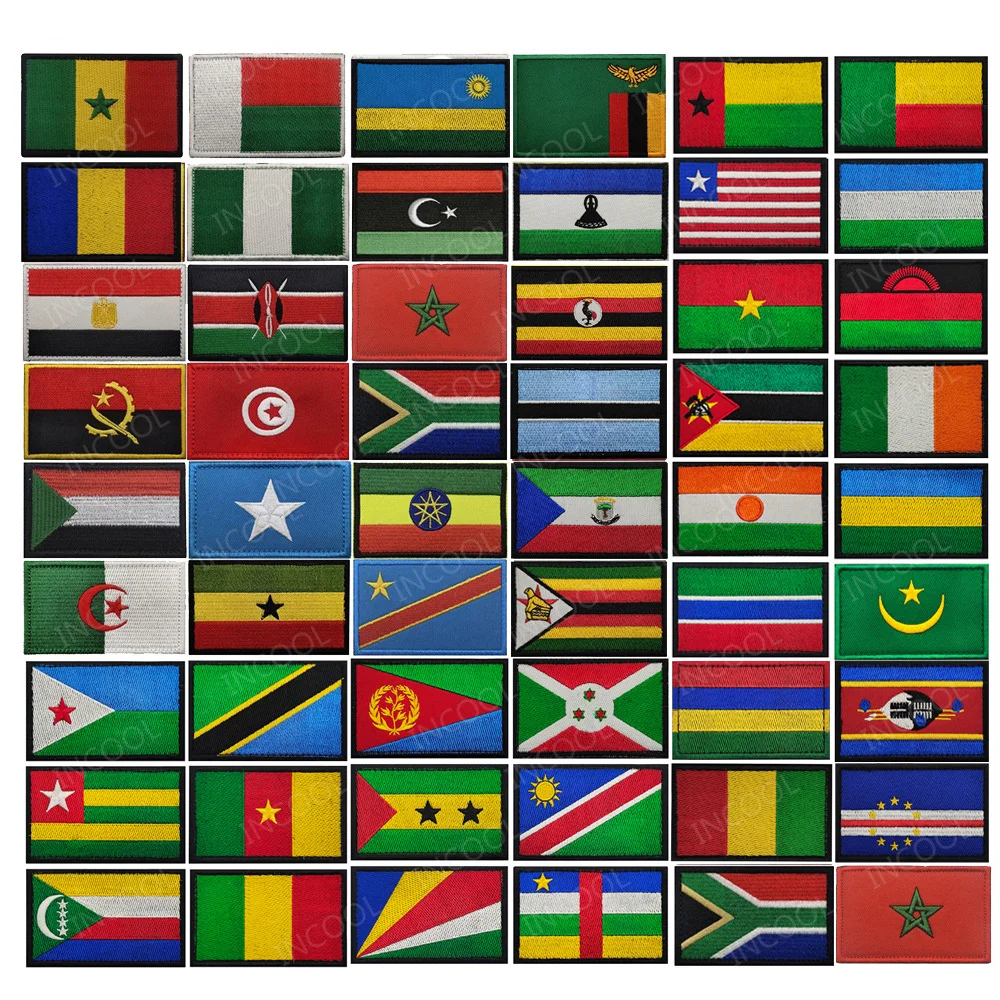 Parche bordado bandera África – Tanzania, Namibia y Ruanda - imagen 3