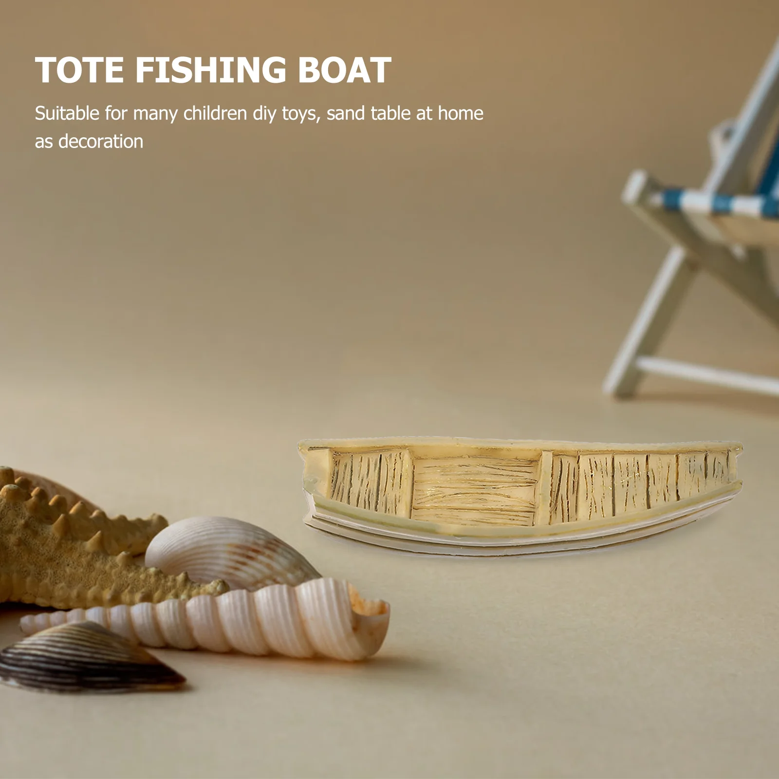 15 Pcs Fishing Boat Model Tank Accessories Office Decor Table Ornament Desktop Resin for Mini Crafts Bedroom