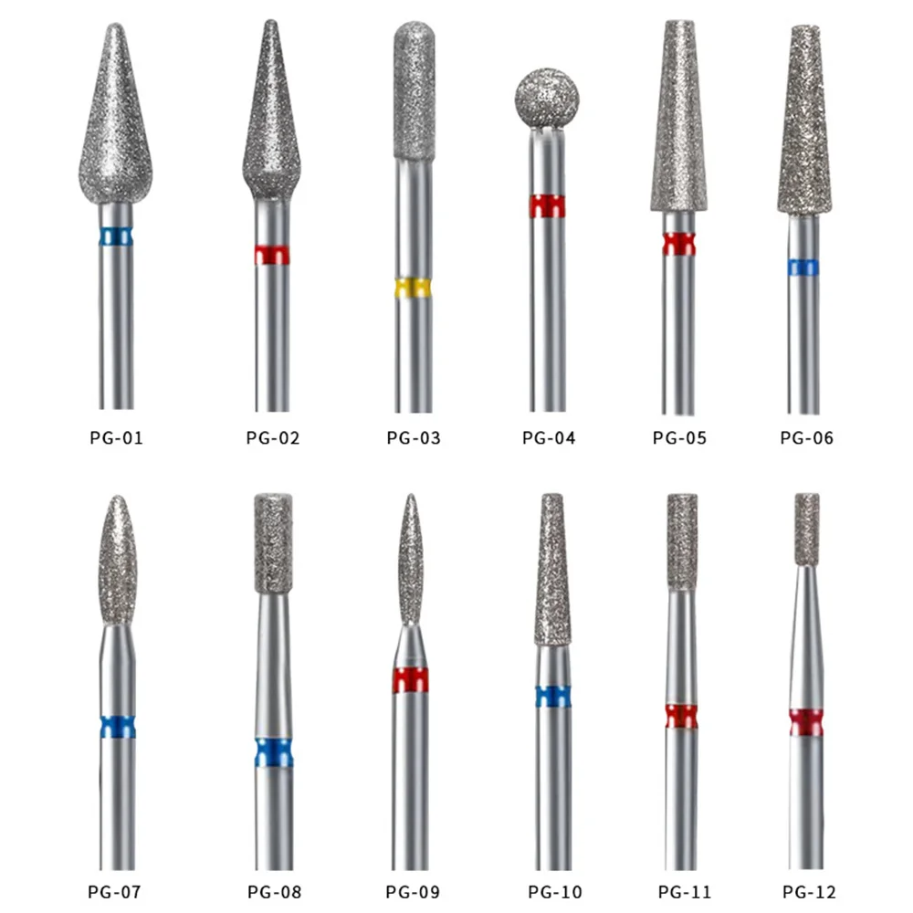 Inverted Cone Russian Cuticle Bit 2.5*2.5mm Nail Drill Bits Electric Manicure Drill Rotary Burr Nails Accessories