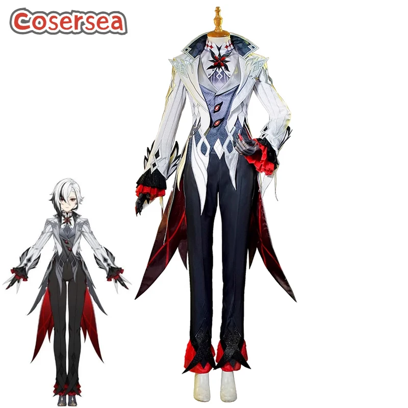 

Cosersea Arlecchino Cosplay Costume Game Genshin Impact Arlecchino Men Uniform Halloween Role Play Party Outfit Fullset Suit