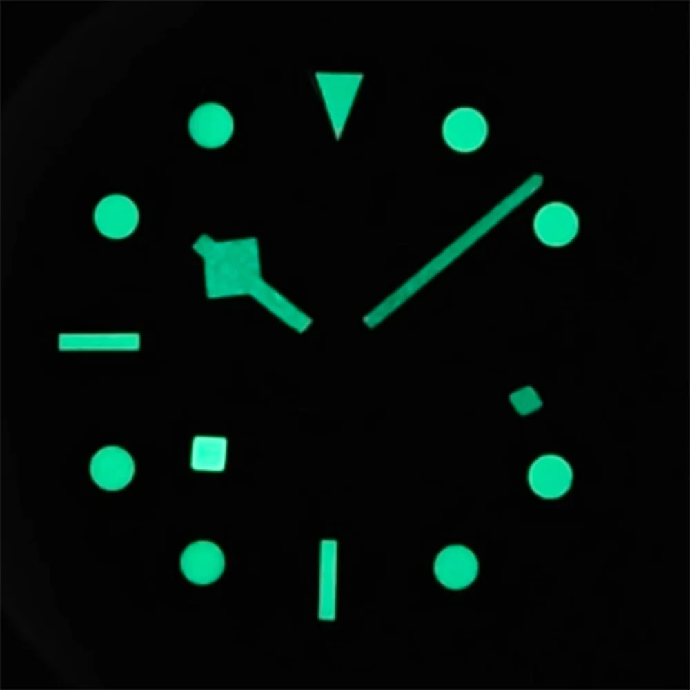 BLIGER 29 мм NH34 Циферблат часов Черно-белый циферблат с набором стрелок C3 Зеленый светящийся подходит NH34 Автоматический механизм Мужские детали часов