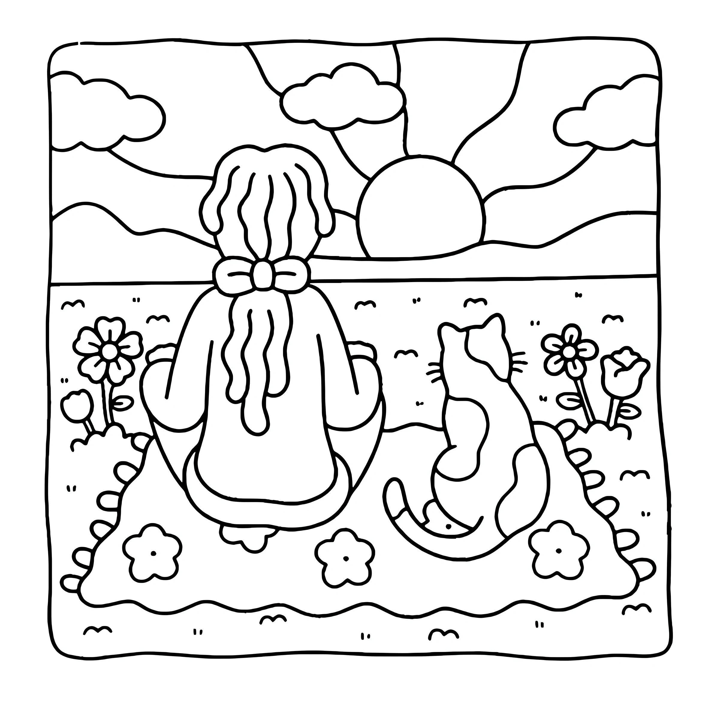 GIRL MOMENTS Bold-easy Patterns Coloring Book for Adults Cute Drawing Book Perfect Gift for Party and Birthday