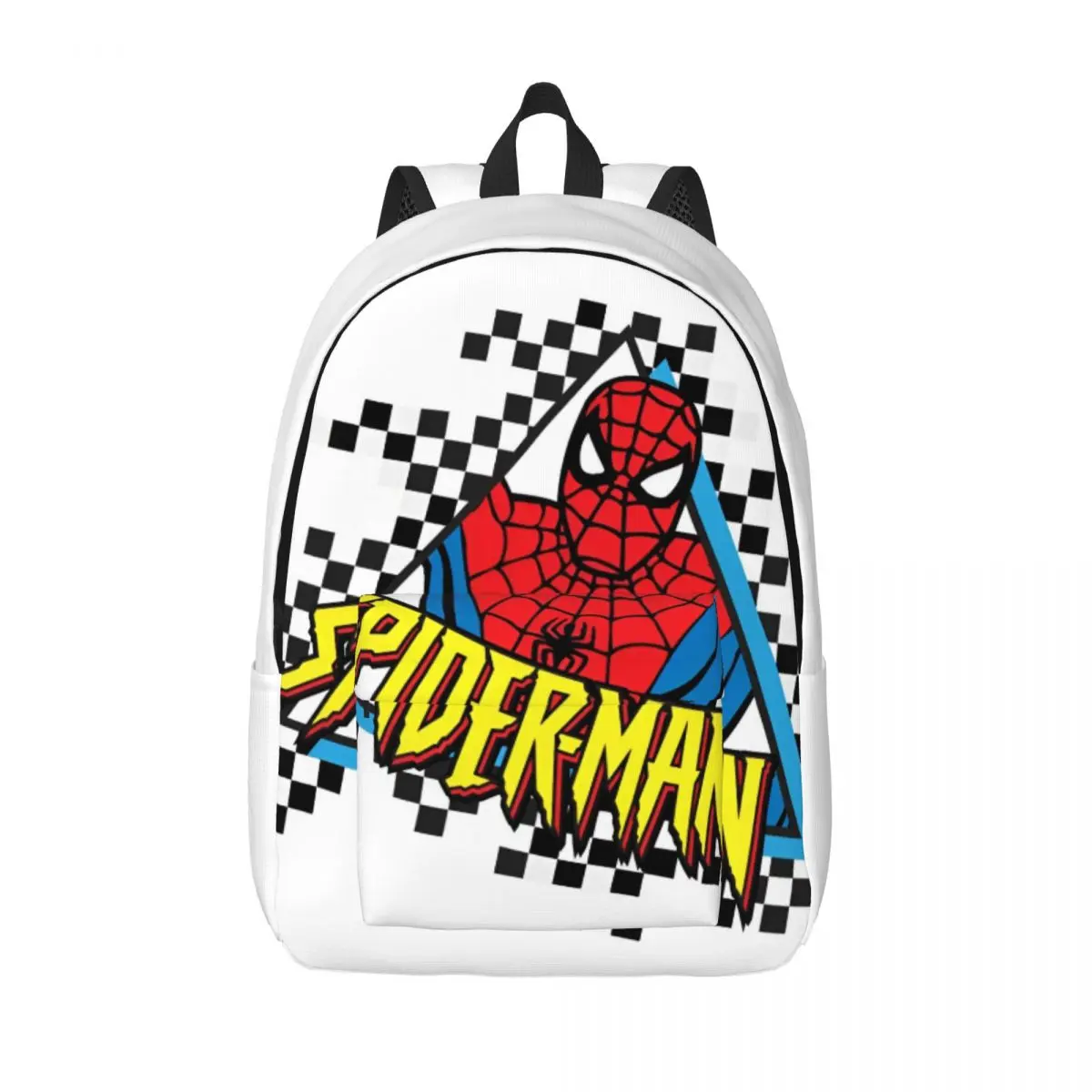 Spider Man 90's Themed Logo Backpack Youth Pattern Backpacks Polyester Style School Bags Travel Colorful Rucksack