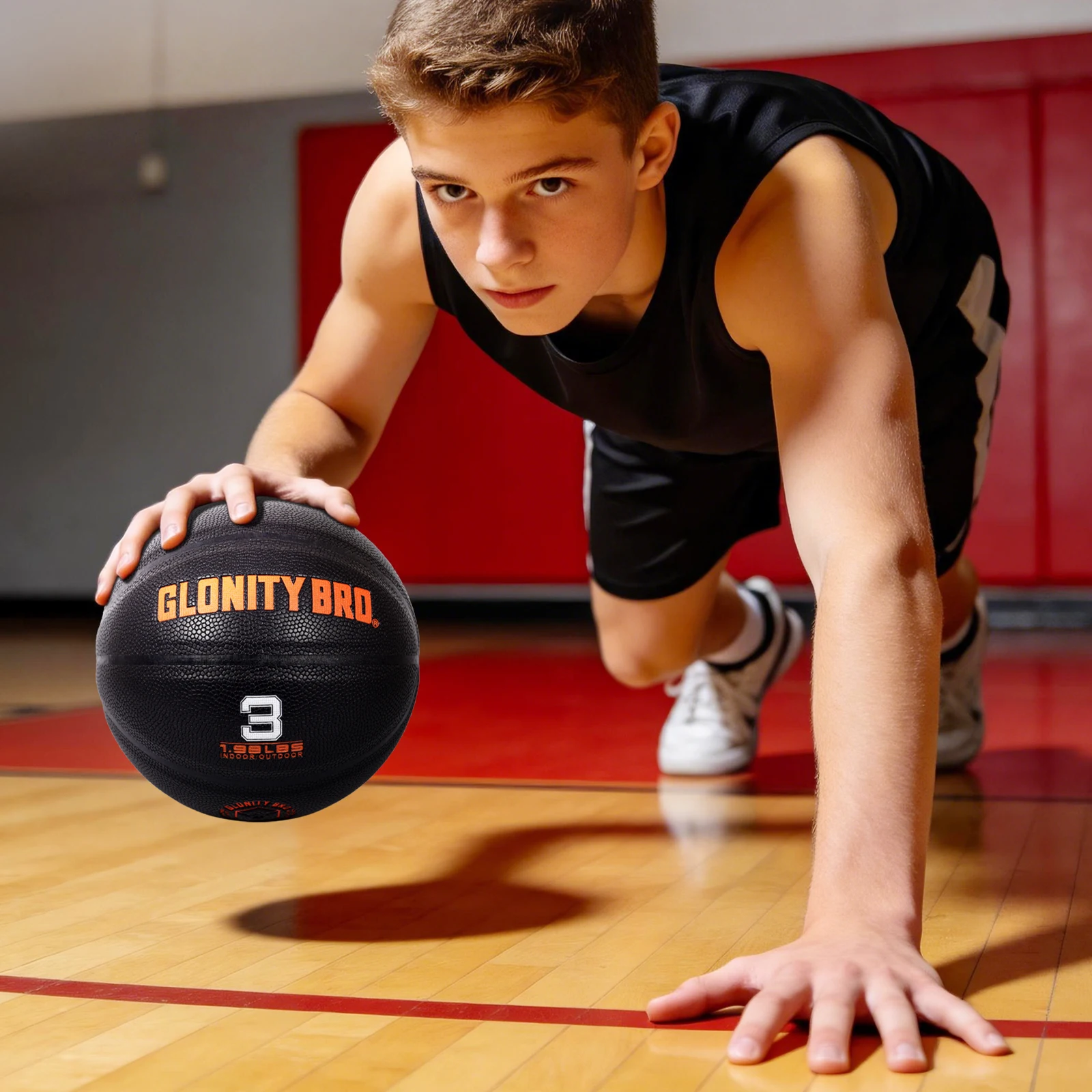 Size 3 Small Ball Weighted Basketball,Indoor Training Ball,Trainer Heavy Basketball For Strength Training&Improving Ball Control