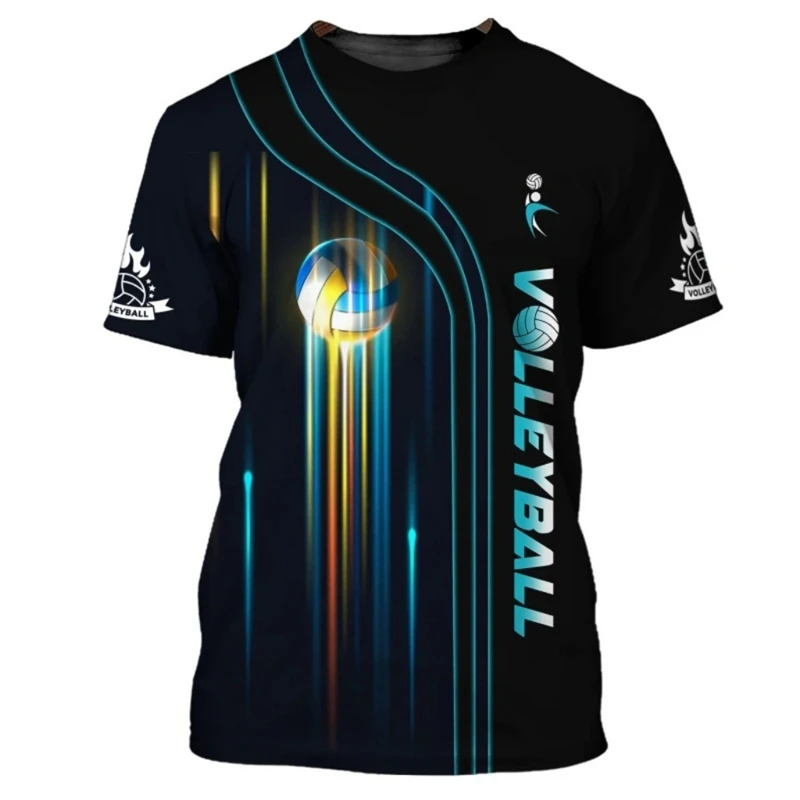 

Fashion Volleyball Graphic T Shirts For Men Summer Trendy Custom Name Sports Wear 3D Printed T-shirts Casual Oversized Tees Tops